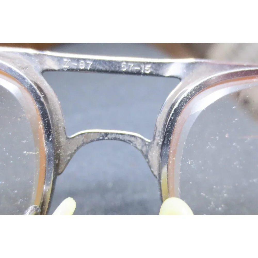 Hudson Z-87 Aviator Glasses Gunmetal Metal Frames 57-15-145 Vintage Style